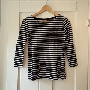 Old Navy Black and White Striped Top